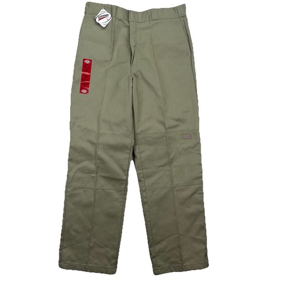 NOS Vintage y2k Dickies Double Knee Work Pant 36x34 Men Khaki Loose Fit New Tags - Picture 1 of 9
